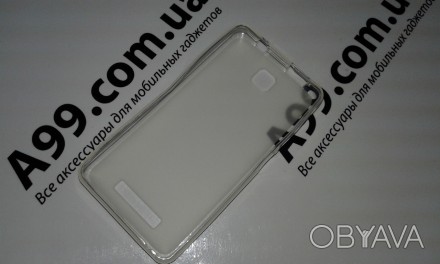Накладка силиконовая Lenovo A1900 бело-прозрачная
Тип: Чехол-накладка 
Материал . . фото 1