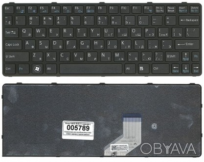 Клавиатура для ноутбука SONY VPC-EC Series ( черная, Без рамки). Оригинальная кл. . фото 1