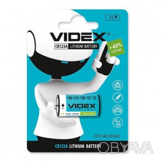 
Батарейка VIDEX CR123A 1pc BLISTER CARD (20/200) (литиевая)
Производитель: VIDE. . фото 1