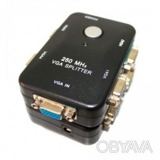 Разветвитель Vga сигнала сплиттер 4 порта поддержка FullHD 1920*1440 
 
Тип - Сп. . фото 1