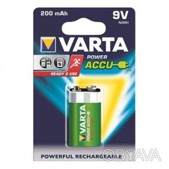 Аккумулятор VARTA Accu 6F22 9V (крона) 200 mAh 1шт./уп.
Производитель: VARTA
Тип. . фото 1
