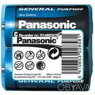 
Батарейка Panasonic GENERAL PURPOSE R14 TRAY 2 ZINK-CARBON 2 шт/уп
Производител. . фото 1