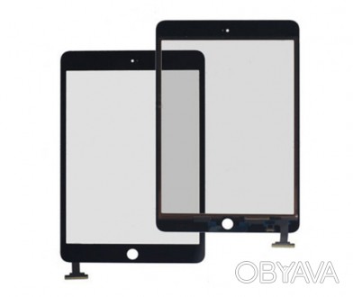 Сенсор (тачскрин) для планшета Apple iPad Mini 3 7.9 черный without IC Flex Conn. . фото 1