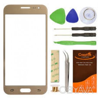 Стекло с рамкой Samsung J320 J3 2016 золотой