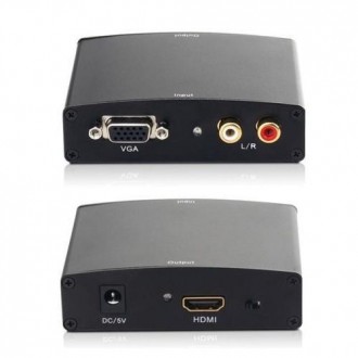 Конвертер с Hdmi на Vga + аудио (2*RCA) преобразователь. Київ. фото 1 Конвертер с Hdmi на Vga + аудио (2*RCA) преобразователь. Київ. фото 1