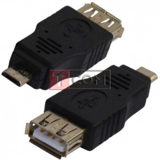 Перехідник гніздо Usb A - папа штекер micro Usb. Київ. фото 1 Перехідник гніздо Usb A - папа штекер micro Usb. Київ. фото 1