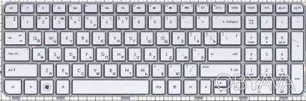 Клавиатура для ноутбуков HP Pavilion dv6-6000 серебристая с серебристой рамкой U. . фото 1