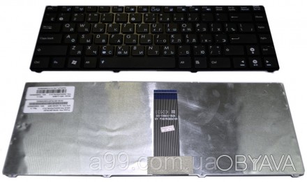 Клавиатура для ноутбуков Asus UL20, U20, Eee PC 1201, 1215 черная с черной рамко. . фото 1