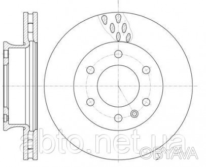 Тормозной диск передний для автомобилей Mercedes Sprinter, Volkswagen Crafter с . . фото 1