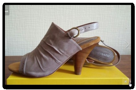 Босоножки от американской марки обуви "Biviel" из натуральной кожи, кожаная подо. . фото 2