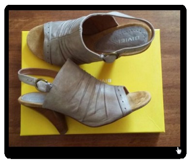 Босоножки от американской марки обуви "Biviel" из натуральной кожи, кожаная подо. . фото 5