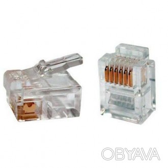 Коннектор GRESSO RJ-12 CONNECTOR 6P4C (100 шт/уп.) 
Тип: Коннектор 
GRESSO RJ-12. . фото 1