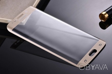 Защитное стекло Gold для Samsung S6 edge G925 изогнутое
Защитное стекло 3D с зак. . фото 1