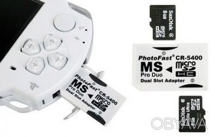 Адаптер с 2 карт памяти MicroSD на MS Pro Duo
 
 
Тип: переходник (Adapter)
 
 
. . фото 1