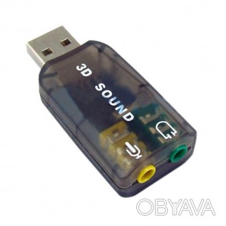 Звуковая карта Dynamode USB 6-канальная 5.1 3D звук RTL (39623)
Dynamode USB-Sou. . фото 1