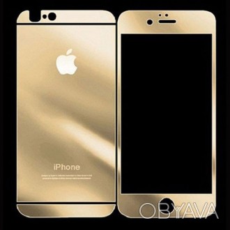 Защитное стекло для iPhone 5G/5S золотистое переднее + заднее (без салфеток)
Тип. . фото 1