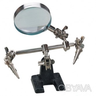 Манипулятор "Третья рука" для пайки 3х увеличение 65мм диаметр Magnifier 16126
П. . фото 1