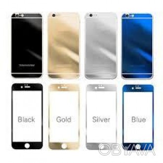 
Закалённое стекло iPhone 5 f/b Mirror Silver = front and back комплект двусторо. . фото 1