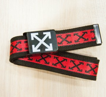 Ремень Пояс Off White X Collection Красный 110 см. Київ. фото 1 Ремень Пояс Off White X Collection Красный 110 см. Київ. фото 1