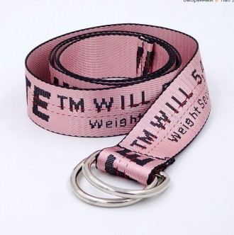 Ремень Пояс Off White Розовый 150 см. Київ. фото 1 Ремень Пояс Off White Розовый 150 см. Київ. фото 1