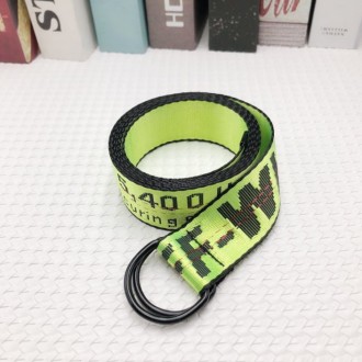 Ремень Пояс Off White Зеленый с черной пряжкой 150 см. Київ. фото 1 Ремень Пояс Off White Зеленый с черной пряжкой 150 см. Київ. фото 1