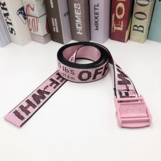 Ремень Пояс Off White Original Belt Розовый с розовой пряжкой 150 см. Київ. фото 1 Ремень Пояс Off White Original Belt Розовый с розовой пряжкой 150 см. Київ. фото 1