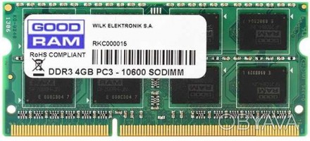 Модуль памяти для ноутбука So-Dimm DDR3 4 ГБ 
Производитель: Patriot, Elixir, Go. . фото 1