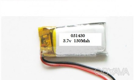 Универсальная батарея на 50mAh (04х10х17 мм)
 
Встроенные полимерные батареи на . . фото 1
