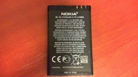 Аккумуляторная батарея Nokia BL-5J N900 RX-51, X6-00 RM-559, 5230 RM-588, 5800 R. Киев. фото 1