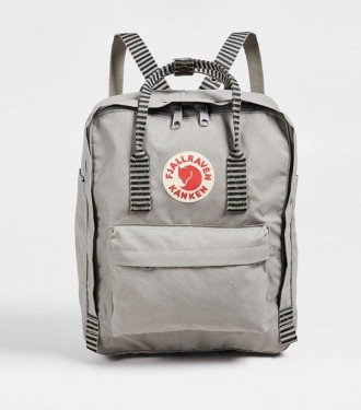 Городской Рюкзак Fjallraven Kanken 16л Classic Серый ручка в полоску. Київ. фото 1 Городской Рюкзак Fjallraven Kanken 16л Classic Серый ручка в полоску. Київ. фото 1