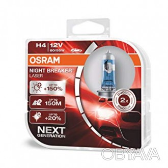 Галогеновые лампы Osram Night Breaker Laser H4 сочетают в себе высокую производи. . фото 1