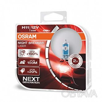 Галогеновые лампы Osram Night Breaker Laser H11 сочетают в себе высокую производ. . фото 1