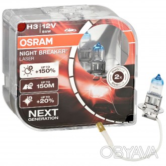Галогеновые лампы Osram Night Breaker Laser H3 сочетают в себе высокую производи. . фото 1