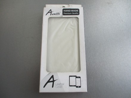Чехол флип Avatti для Huawei Ascend P7.  Натуральная кожа.  Цвет - белый. 

Фо. . фото 3