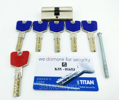 Titan K55 ключ/ключ 
 
TITAN K55 – полный аналог цилиндра К5, отличием К55 от К5. . фото 8