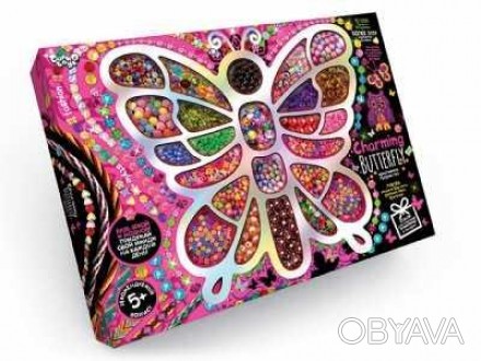 Набор ТМ Danko toys «Charming Butterfly» представляет собой набор для плетения б. . фото 1