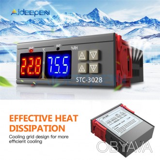 Контроллер температуры и влажности STC-3028, 12 В
Контроллер температуры STC-302. . фото 1