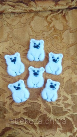Валяная брошь Умка из шерсти медведь милый медвежонок подарок. Мариуполь. фото 1 Валяная брошь Умка из шерсти медведь милый медвежонок подарок. Мариуполь. фото 1