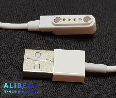 Кабель магнитный для смарт часов Kingwear KW 18, Q100, KW 28, KW 88, и других мо. Киев. фото 1