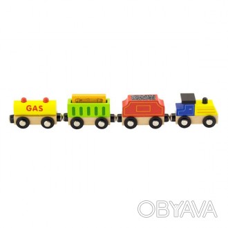 Набір для залізниці Viga Toys Вантажний потяг із пальним – це тематичний к. . фото 1