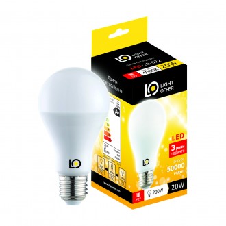 Cветодиодная лампа Light Offer LED A80 20W E27 4000K 2200Lm (LЕD - 20 - 022). Киев. фото 1 Cветодиодная лампа Light Offer LED A80 20W E27 4000K 2200Lm (LЕD - 20 - 022). Киев. фото 1
