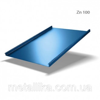 Фальцевая кровля 0,45 мм Украина PE (Zn 100) ВК Металика. Київ. фото 1