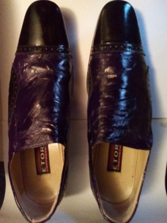 ПРОДАМ мужские кожаные (лаковые) туфли "ETOR" 44 р. Обувались всего дв. . фото 2