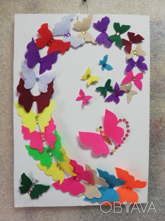 Яркие бабочки  украсят интерьер комнаты, напоминая о лете в любое время года.Раз. . фото 1