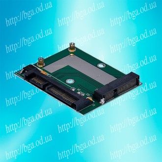 Переходник для подключения накопителей SSD с интерфейсом  mSATA (Mini PCI-E) к р. . фото 3