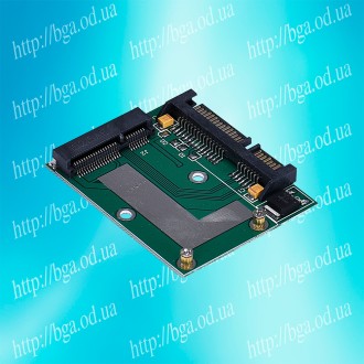 Переходник для подключения накопителей SSD с интерфейсом  mSATA (Mini PCI-E) к р. . фото 4