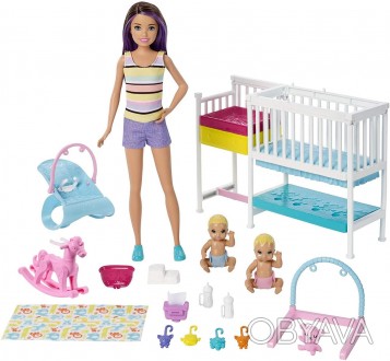 
	Кукла Барби няня и близнецы Детская Barbie Skipper Babysitters. . фото 1