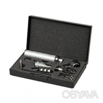Набор для отоскопа Pocket Junior c 25 воронками, офтальмоскоп, 2 рукоятки, батар. . фото 1