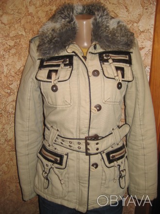 Продам женскую весенне-осеннею куртку Jennyfer. Размер S. Мех искусственный, сни. . фото 1