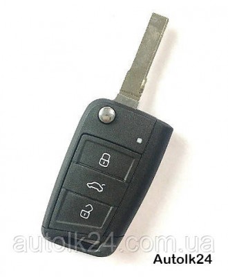  Корпус выкидного ключа для Volkswagen, SEAT, SKODA
Подходит для автомобилей VW:. . фото 2